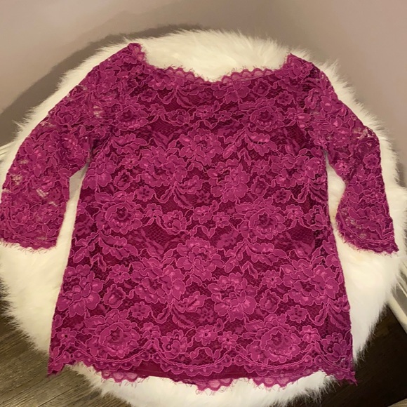Purple Lace Top - Picture 2 of 8
